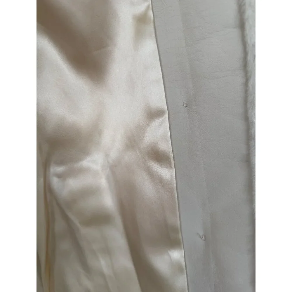 Vintage 70's Candice Originals Faux Fur Gray/White Coat - Picture 5 of 16